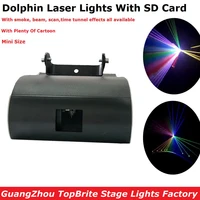 new design 1w rgb full color dolphin laser lights with sd card for xmas party show club bar pub wedding halloween decorations