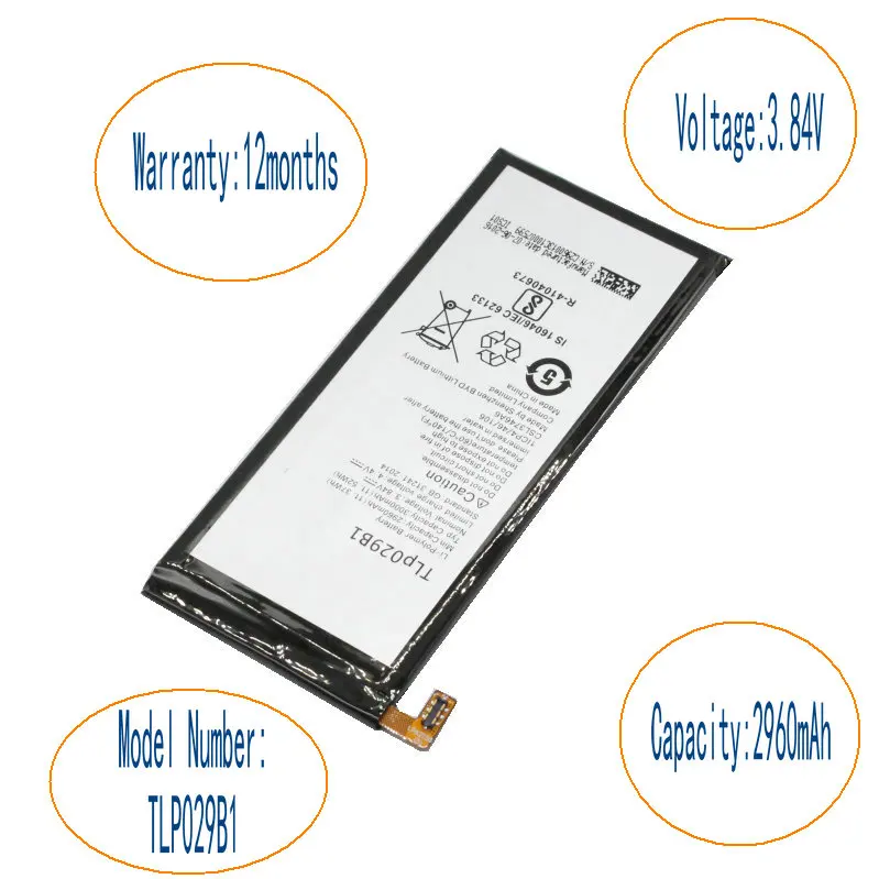 Аккумулятор iSkyamS 2x2960 мАч TLp029B1 для Alcatel Pop 4S 5095 5095B 5095I 5095K 5095L 5095Y батареи смартфонов