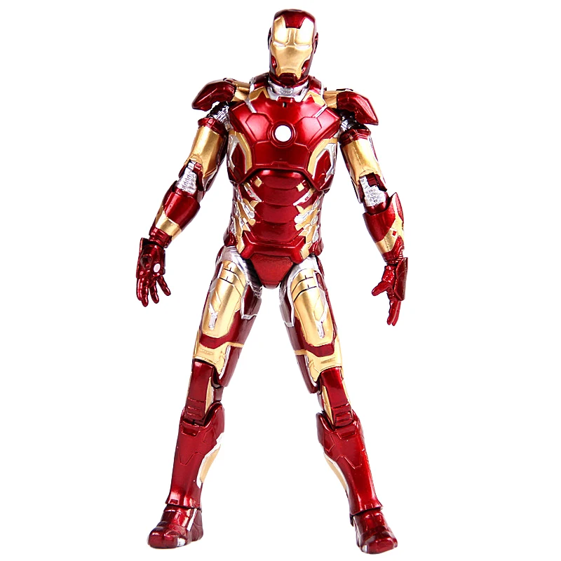 Marvel Мстители Железный человек фигурка модель MK42 MK43 MK21 IronMan Коллекционная кукла ПВХ фигурка подарок на день рождения игрушка для детей