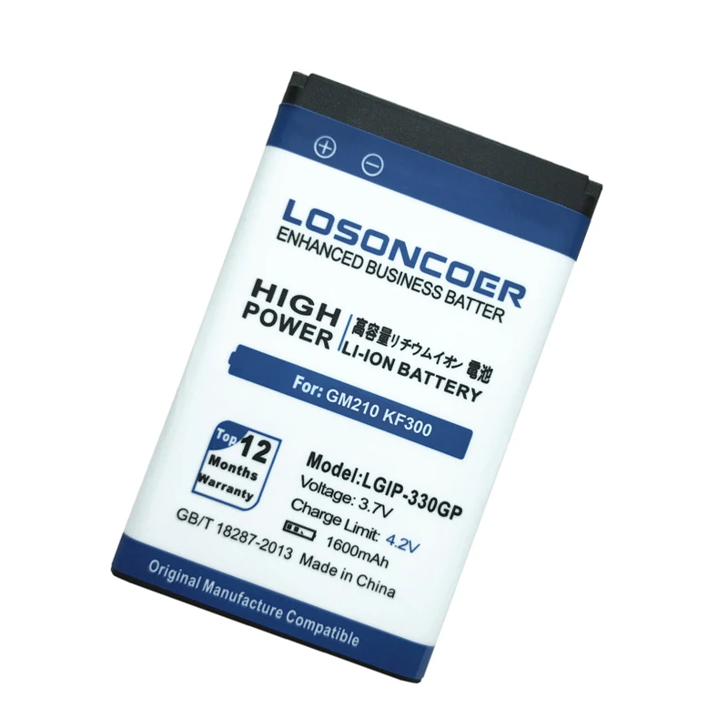 LOSONCOER 1600 мАч LGIP-330G LGIP-330GP хорошее качество телефон Батарея LGIP-330GP для LG GM210 KF240 KF245 KF300 KF305 KF330 KM380