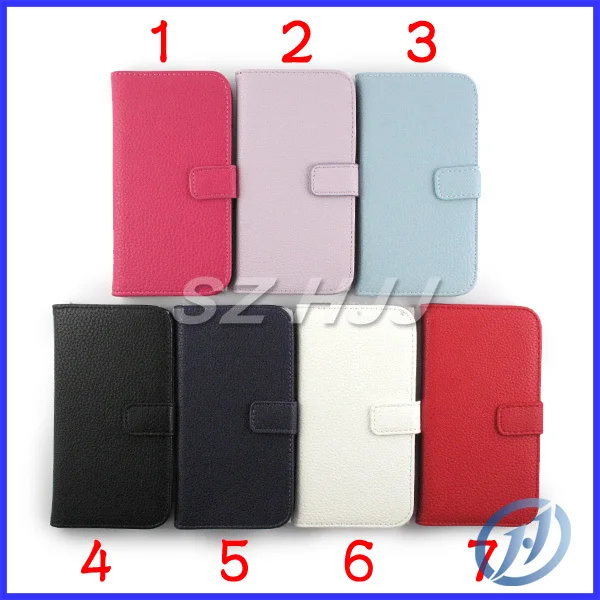 For Samsung Galaxy S4 i9500 Lithi Line Wallet Stand Leather Case Cover with Credit Card Slots |