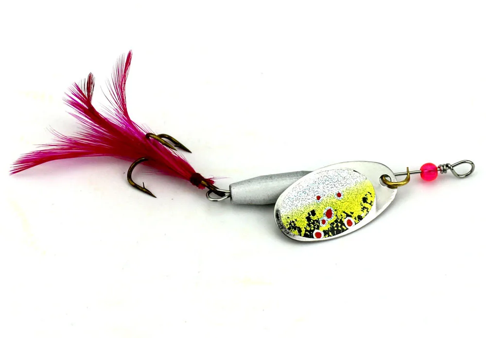 

6Pcs/Lot Wobbler Metal False Fly Fishing Lures Spoon Noise Sequin Paillette Carp Hard Feather Artificial Spinner Bait Jig ZL6354