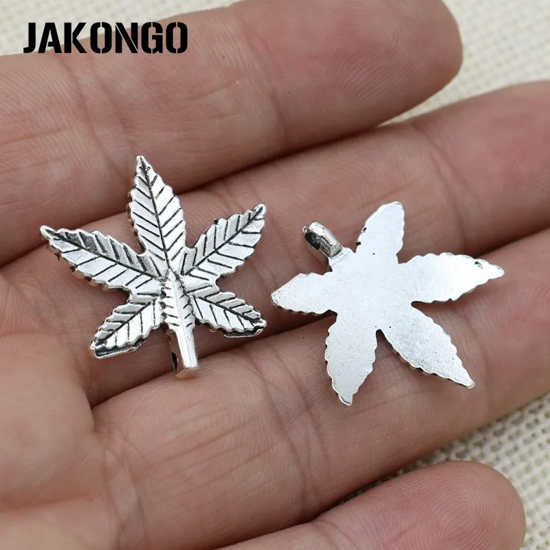 JAKONGO антикварные посеребренные кленовые Подвески с листьями ювелирные изделия