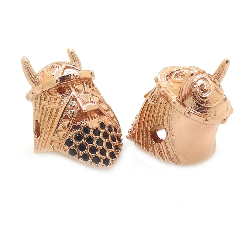 Новые позолоченные черные посеребренные и микро проложить Черный CZ Рыцарь Шлем