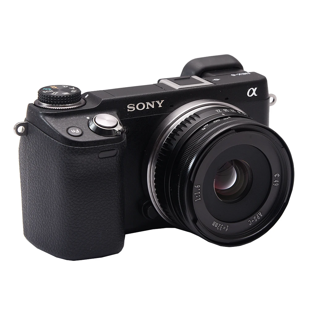 32 мм F 1,6 F/1,6 Prime APS-C алюминиевые ручные линзы для sony E Mount NEX 33 N 55 T 5R 67 A7 A5000 A5100 A6000 беззеркальные камеры