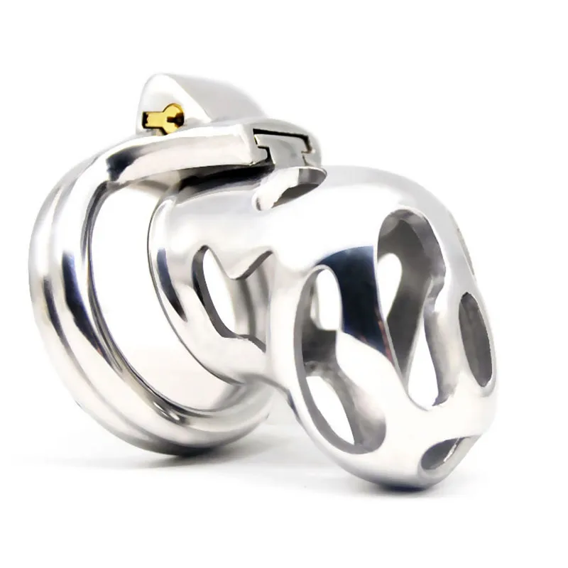 Мужская клетка верности из нержавеющей стали вентиляционная на член ажурное