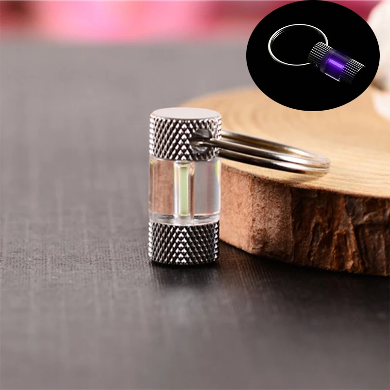 Тритий само светящееся кольцо для ключей Открытый водонепроницаемый ультра светильник светится в темноте брелок кольцо аварийный выживания мини светильник инструменты