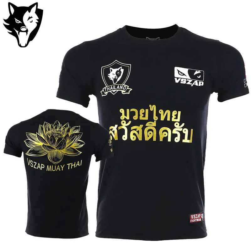 VSZAP Муай Тай файтинг ММА рубашки тренировочный Свитшот Тигр Спорт Боксерские
