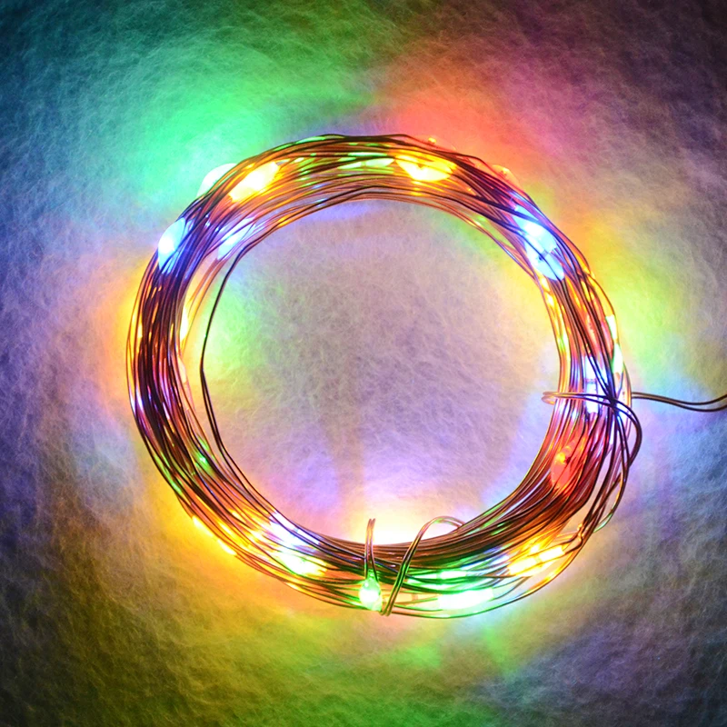 Гирлянда светодиодная RGB с 8 режимами 10 м USB|fairy lights|string lightschristmas fairy lights |