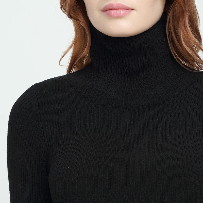 GOPLUS зимние пикантные черные сапоги вязаная водолазка мини платье Женщины