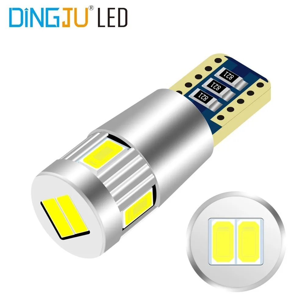 2 шт. T10 W5W 194 5730 СВЕТОДИОДНЫЙ Автомобильный ЛАМПОЧКА 6 SMD автомобильный боковой