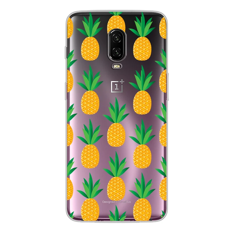 ciciber New Fashion Phone Cases For Oneplus 6T 5T 6 5 Case Soft TPU Back Cover for 1+6T 1+5T 1+5 1+6 Flamingo Pineapple Funda |