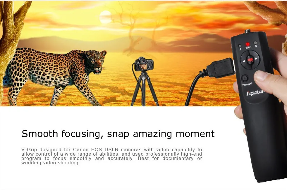 Aputure V-Grip VG-1 USB Фокус Ручка контроль контроллер фокусировки для Canon 5D Mark III II 7D 60D 5D2 5D3