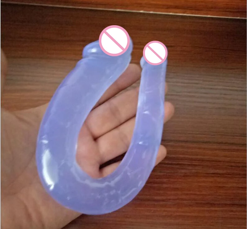 Огромный фаллоимитатор с двойной головкой анальная пробка для пениса