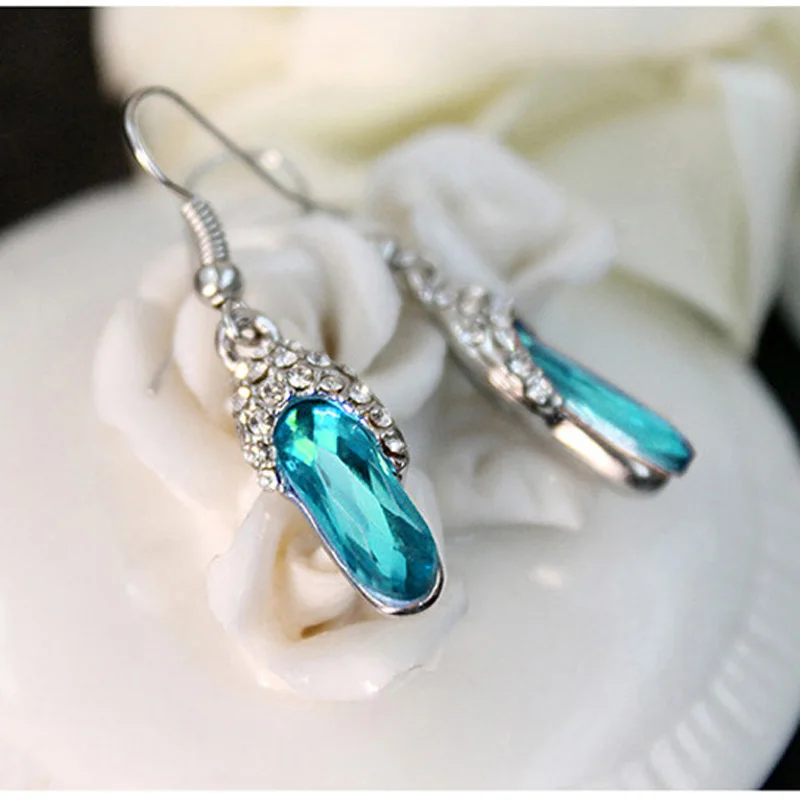 Новые серьги IREACESS 2018 длинная цепочка роскошные подвески с кристаллами AAA модные