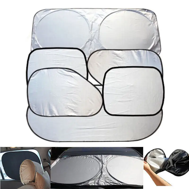 6 шт./компл. Солнцезащитная шторка для автомобиля с роликовым механизмом лобовое