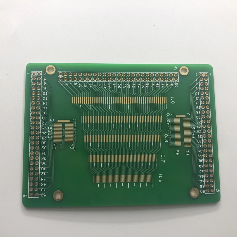 Free shipping 5pc Universal PCB board 50P 0.5 0.6 0.7 0.8 0.85 0.75 0.9 1.27 pitch LCM TFT LCD Transfer test | Электронные