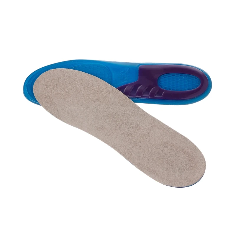 

278mm Women/Men Silicone Gel Orthotic Arch Support Massaging Sport Insole Pad Reduce the damage to the foot due to vibration