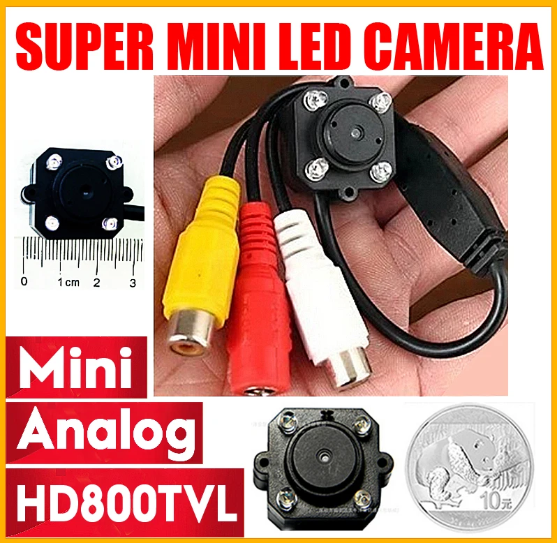 Супер маленький 1/4CMOS 800TVL мини Аудио Микрофон HD CCTV аналоговая камера системы
