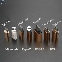 yuxi type c converter to micro usb 3 0 usb c adapter for iphone android charger date cable connector to ios port