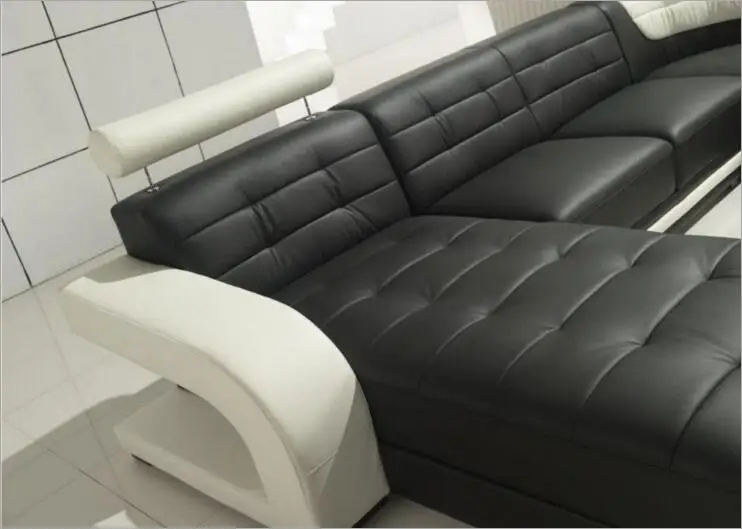 Диван из натуральной кожи в современном стиле для гостиной a1306|sofa bag|sofa spongesofa |