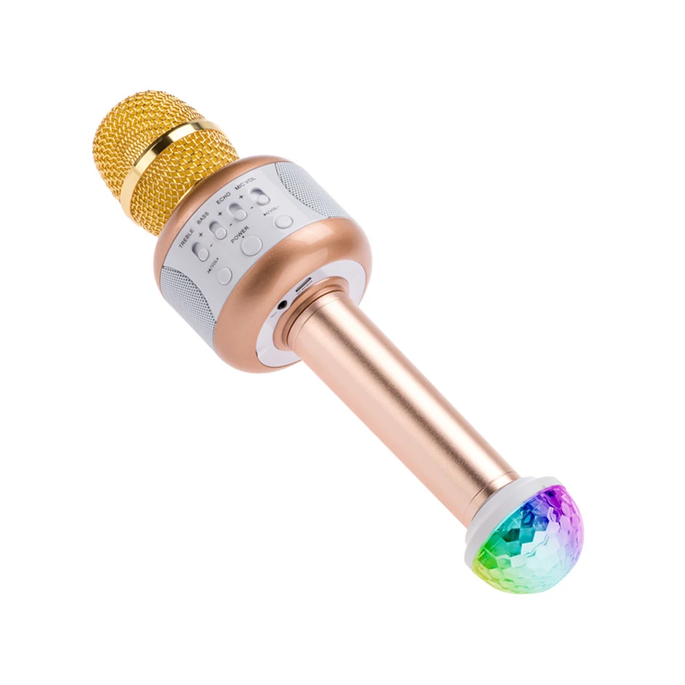 Bluetooth караоке микрофон портативный ручной беспроводной Микрофон встроенный