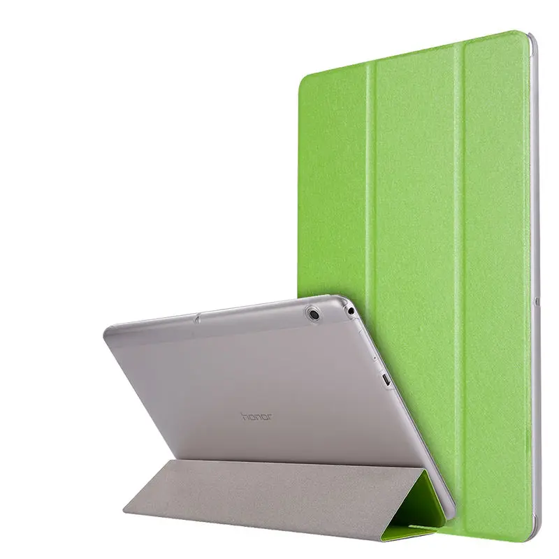 Green Чехол для huawei MediaPad T3 10 AGS-L09 AGS-L03 9,6 дюймов, чехол для планшета из искусственной кожи, откидной складной чехол-книжка - Цвет: Green