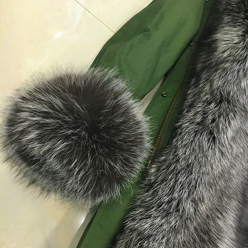 Зимний Длинный жилет из натурального Меха чернобурки модное платье 100% Лисьего