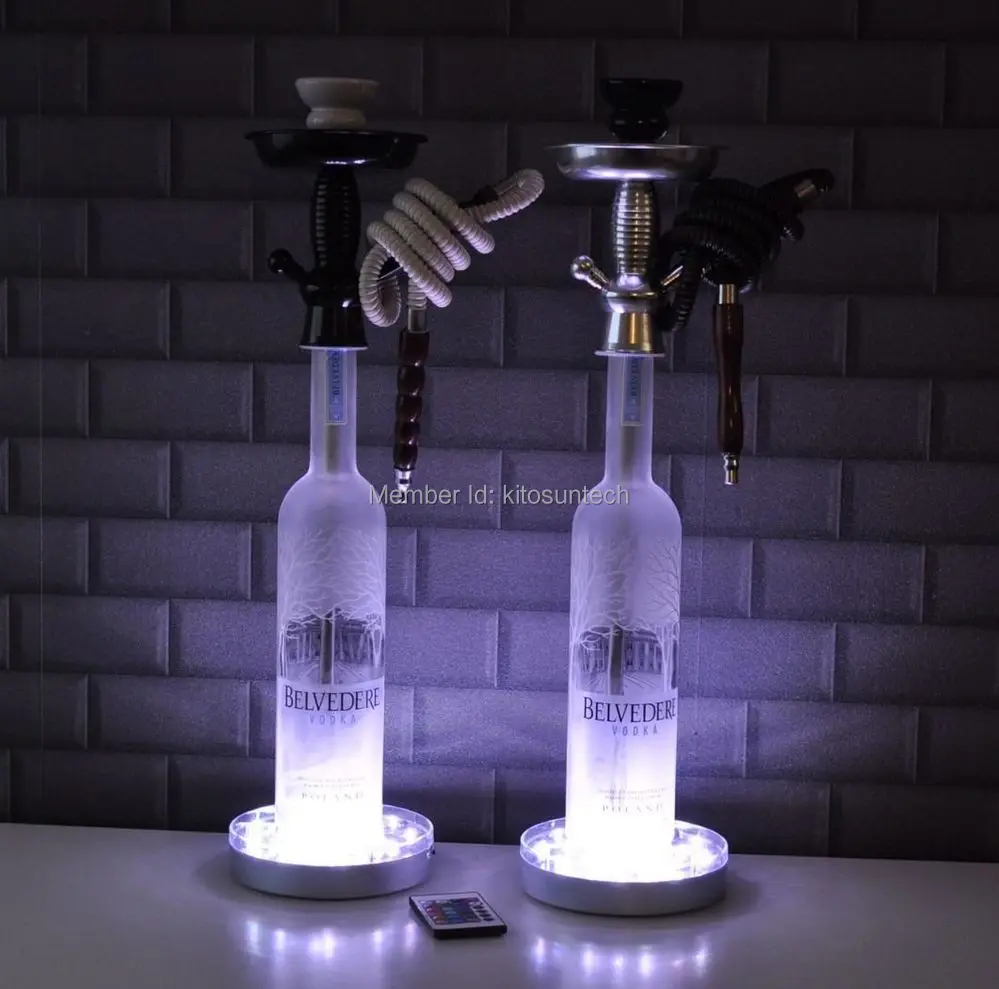 20 шт. перезаряжаемый RGB Led Uplighter базовый аккумулятор Powerd кальян Декор для дома