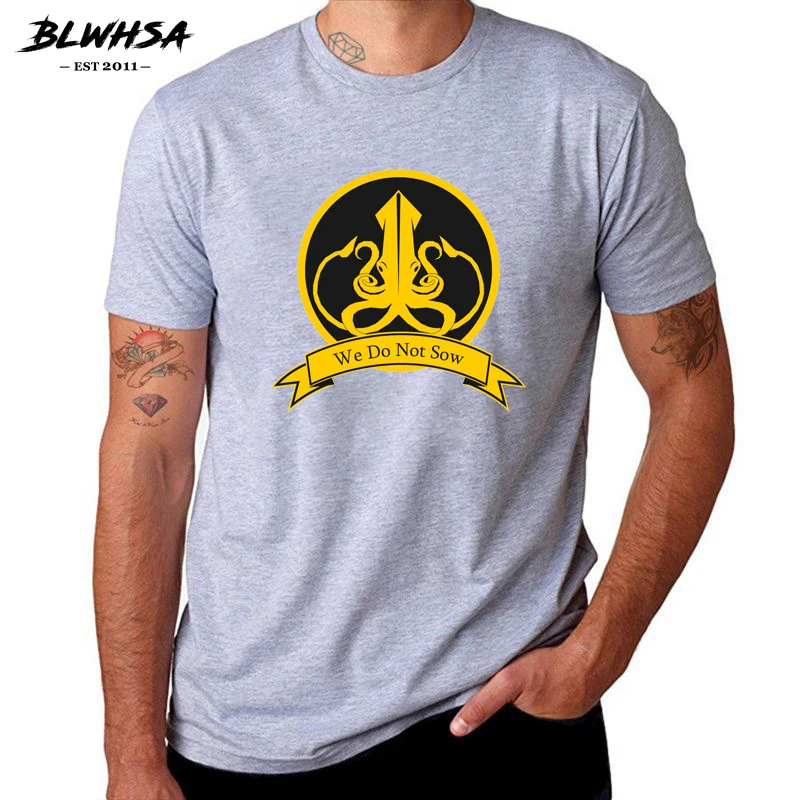Мужская футболка с коротким рукавом BLWHSA Повседневная надписью The Game Fans|men tshirt|game of