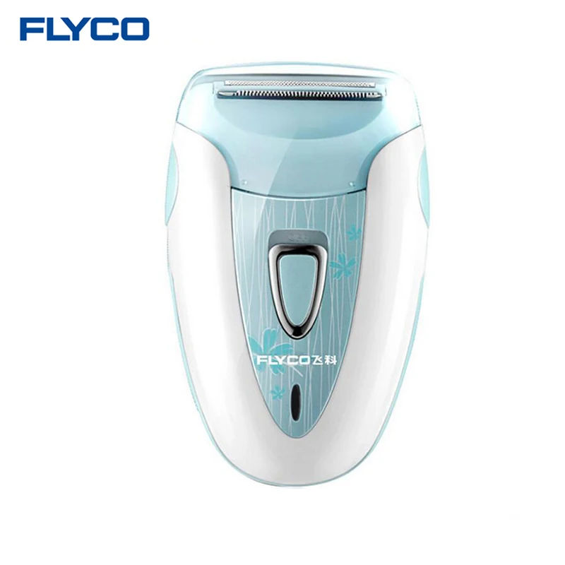 Flyco профессиональная перезаряжаемая модная Женская бритва устройство для удаления волос женский эпилятор электрический бритвенный соскабливающий FS7208 - Цвет: Синий