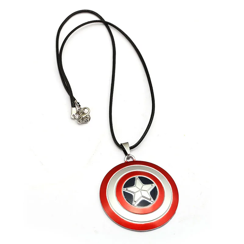Red 12Ppcs The Avengers 4 Captain America Shield keychain marvel Infinity War new key chain men women gift keyring fashion jewelry - Color: Red