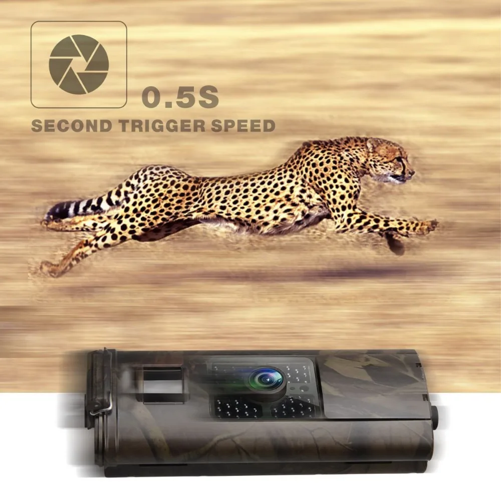 Дикая камера 3G HC700G 16MP Trail охотничья для охотника GPRS MMS SMTP SMS 1080P ночное видение