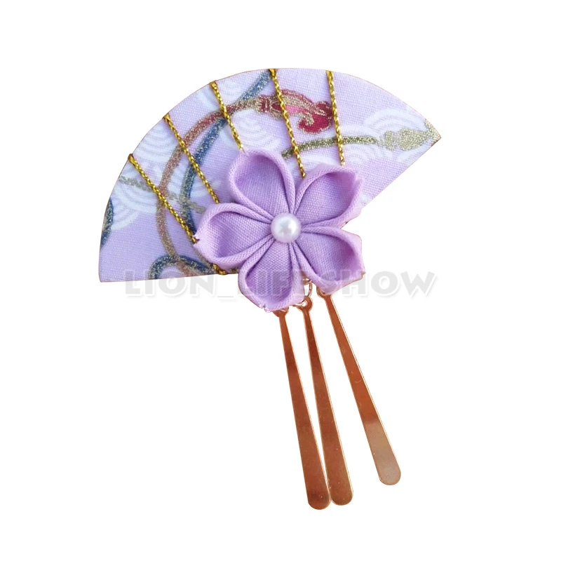 Японский цветочный головной убор сакуры клип Haripin волос кимоно Yukata Ленточки