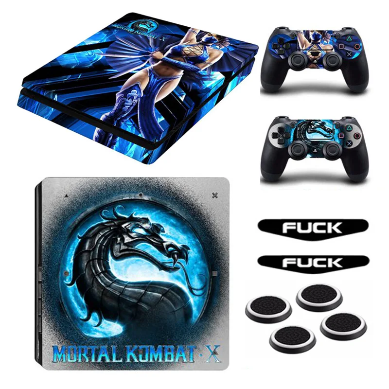 Популярные игры Mortal Kombat стиль кожи Наклейка Обложка для Playstation 4 Slim PS4 консоль и