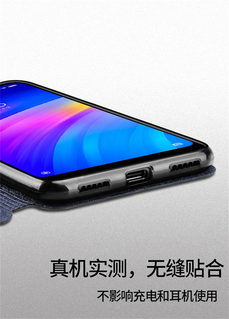 Чехол MOFi для xiaomi Redmi 7, роскошный силиконовый кожаный чехол-книжка для xiaomi Redmi 7, чехол 6,26 из ТПУ