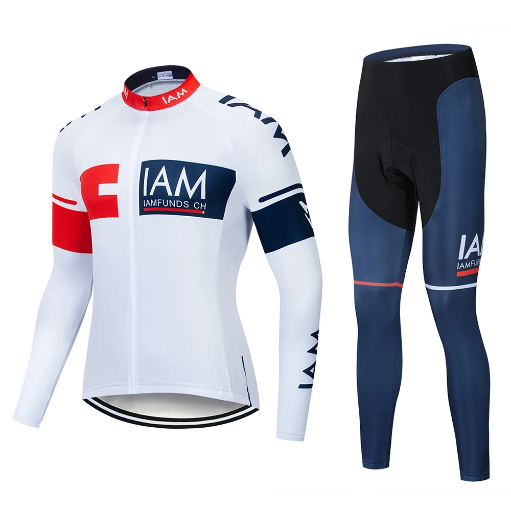 Pic Color IAM, длинный рукав, Pro, Велоспорт, Джерси, набор, весна, MTB, велосипед, одежда, одежда для велосипеда, Ropa, Майо, Велоспорт, набор - Цвет: Pic Color
