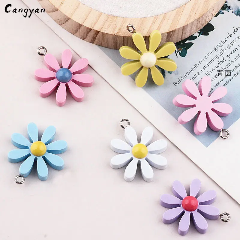 5 шт. 3D моделирование цветков DIY игрушка аксессуары маленькая свежая Смола