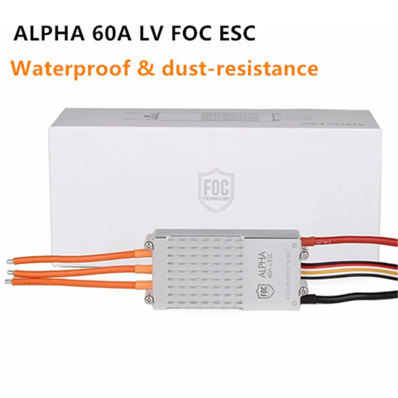 T MOTOR ALPHA 60A LV 500Hz 6S FOC IP55 водонепроницаемый и пыленепроницаемый бесщеточный ESC