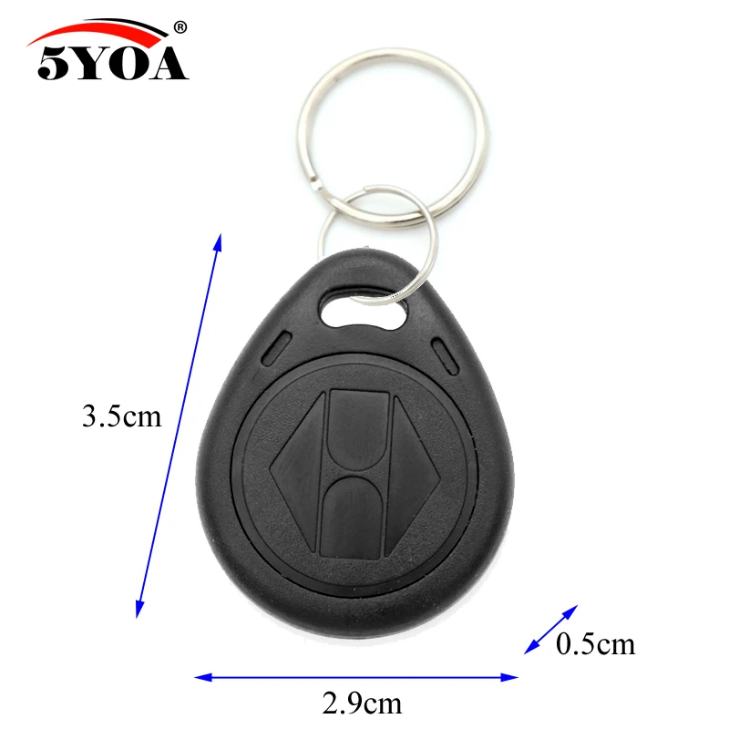 100pcs em4305 t5577 RFID 125khz Key Keyfobs Copy Rewritable Writable Rewrite Duplicate Tag Proximity ID Token Ring Blank Access - купить по - Фото №1