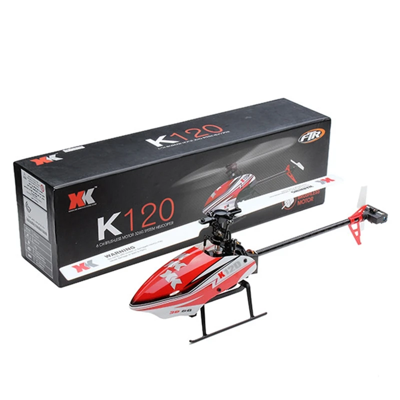 XK K120 Shuttle 6CH бесщеточный 3D6G Радиоуправляемый вертолет BNF для детей Детский пульт