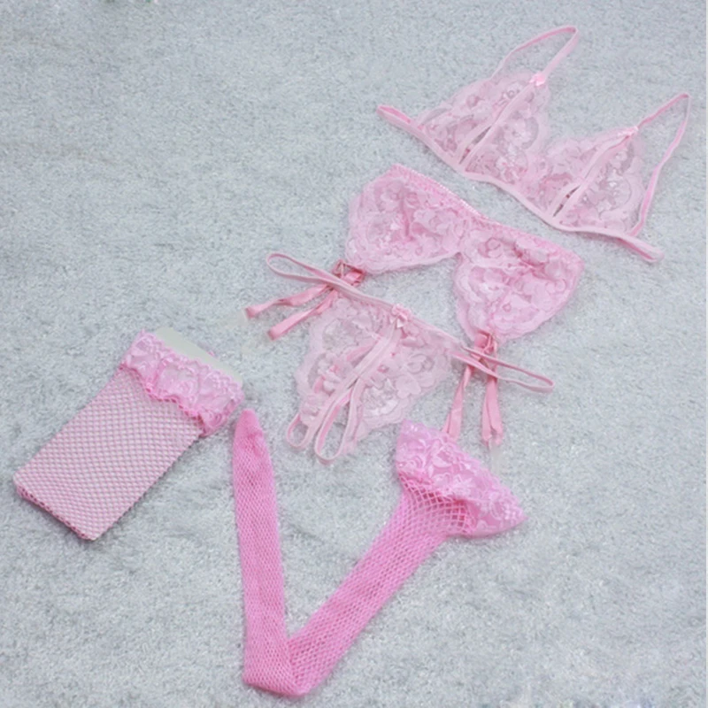 4 шт./компл. сексуальное эротическое нижнее белье комплект сексуального белья