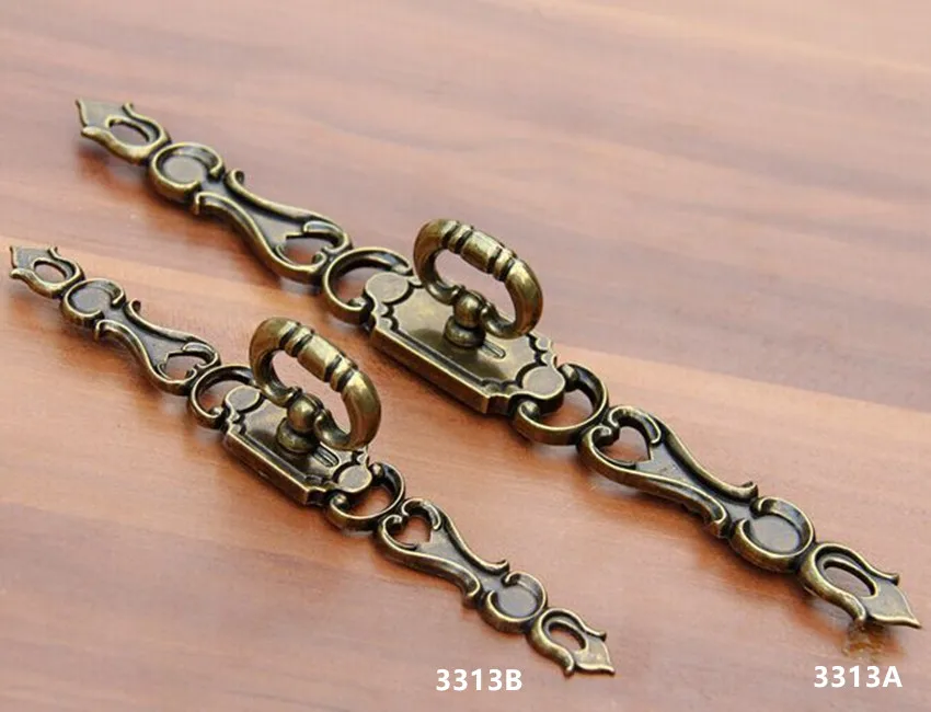 64 мм 128 винтажная бронзовая искусственная бронза ручка с кольцом для мебели в