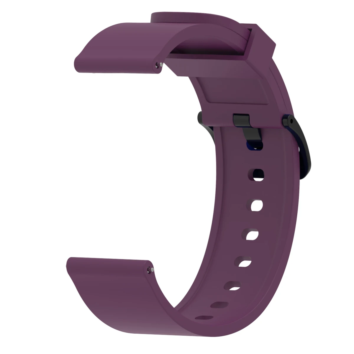 Модный силиконовый ремешок для часов для Xiaomi Huami Amazfit Bip BIT PACE Lite, Молодежный сменный спортивный браслет 20 мм, ремешок на запястье - Цвет ремешка: Фиолетовый