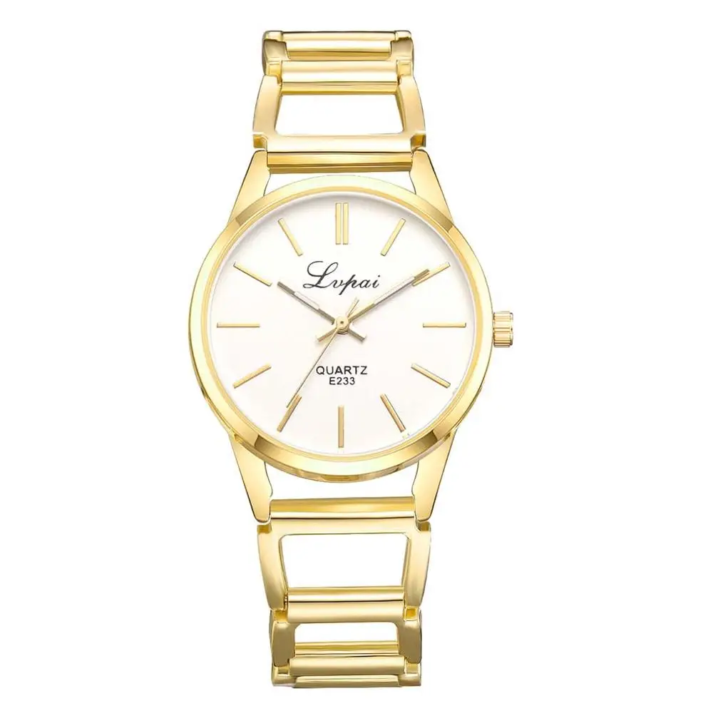 

Luxury Women's Watches Dress Bracelet Fashion Quartz Wristwatch Classic Lvpai Brand Gold Ladies Business Clock Zegarek Damski@50