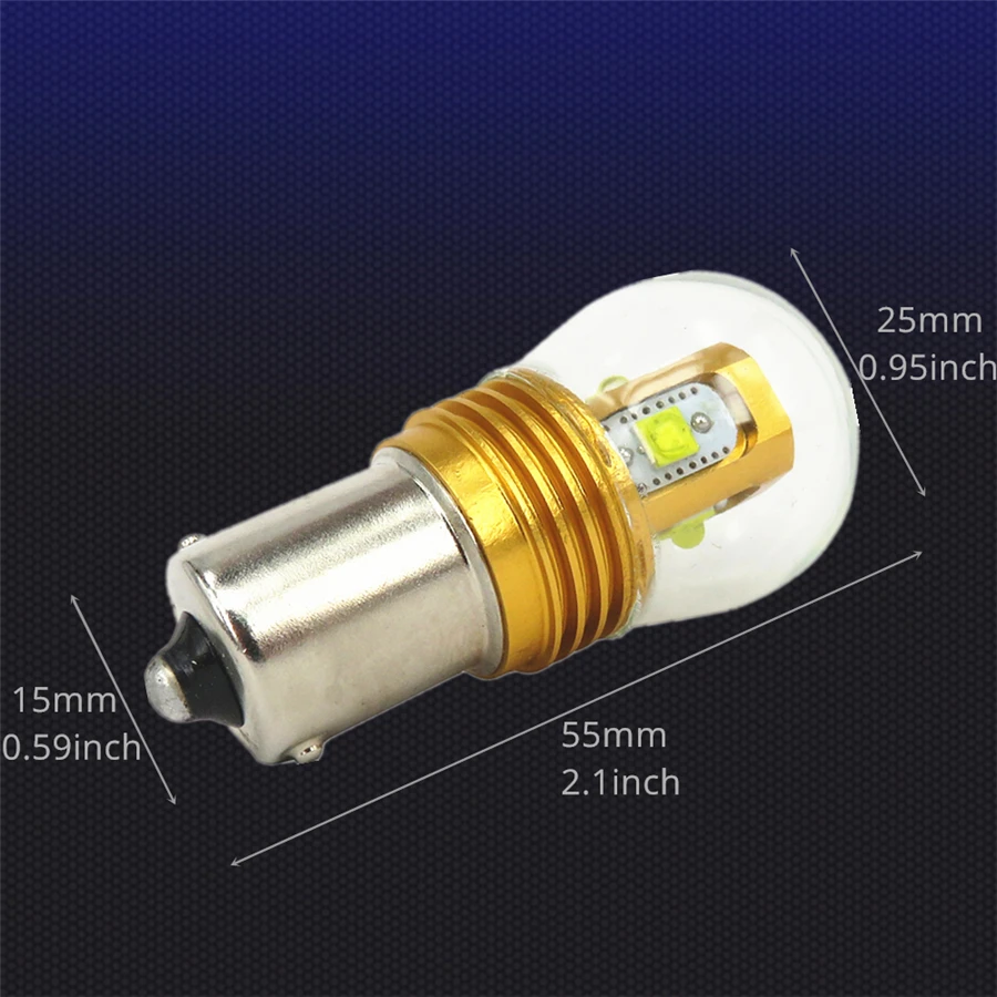 WLJH 2x Высокая мощность белый Янтарный красный 1156 BA15S 7506 P21W светодиодный C'REE 3535 чип автомобильный обратный резервный светильник парковочная лампа DRL линза лампы