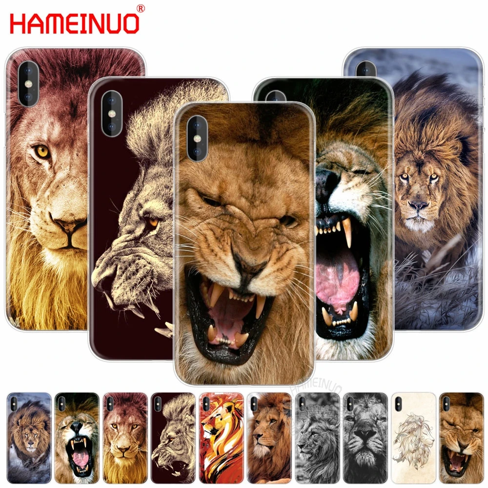 HAMEINUO с принтом Лев для мобильного телефона чехол iphone X 8 7 6 4 4s 5 5s SE 5c 6s плюс|Бамперы|