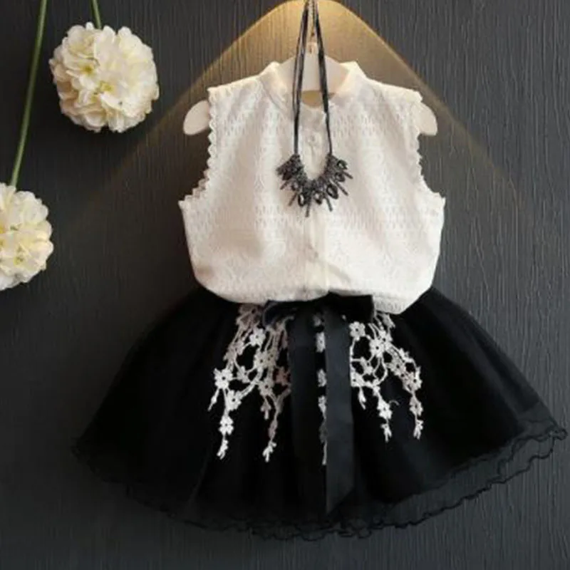 Летняя одежда для девочек из 2 предметов новинка 2018 комплекты повседневной