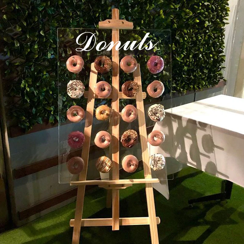 Акриловые прозрачные пончики на стену без подставки вечерние