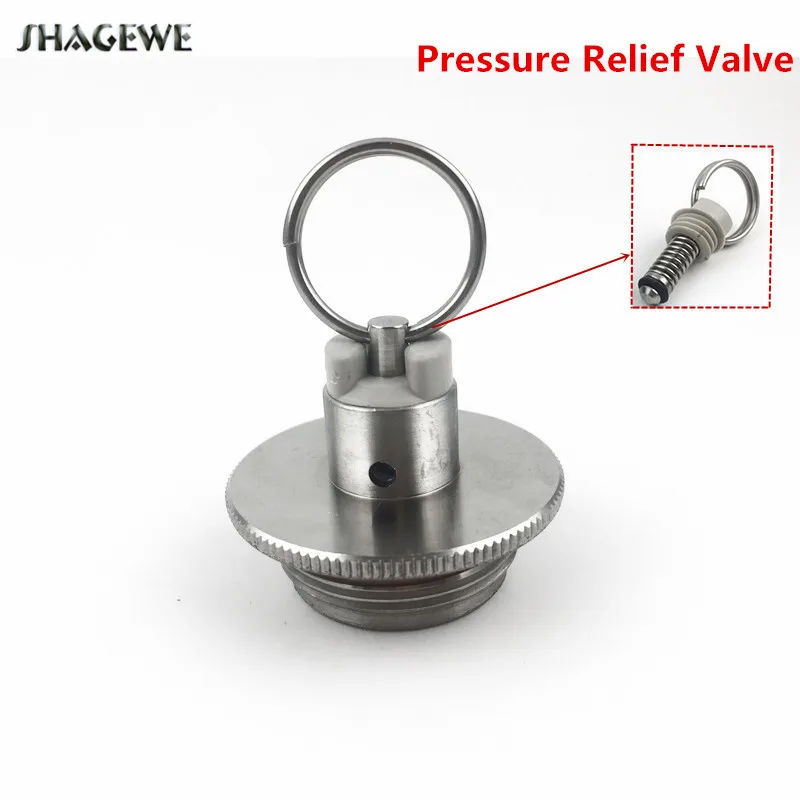 

304 Stainless Steel 2L/3.6L/5L Homebrew Mini Beer Growler Keg Lid With Pressure Relief Valve